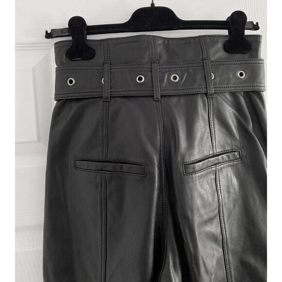 NWT Marissa Webb "Anniston" Leather Pants in Black, size 2 - Picture 10 of 13
